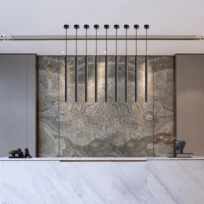 Arisha Linear Minimalist Cylinder Pendant Light