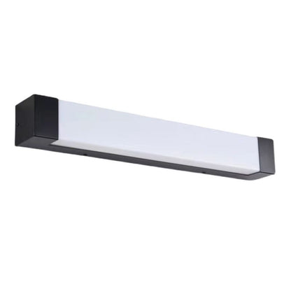 Ray Minimalistische lineare Außenwandleuchte aus Metall, Schwarz