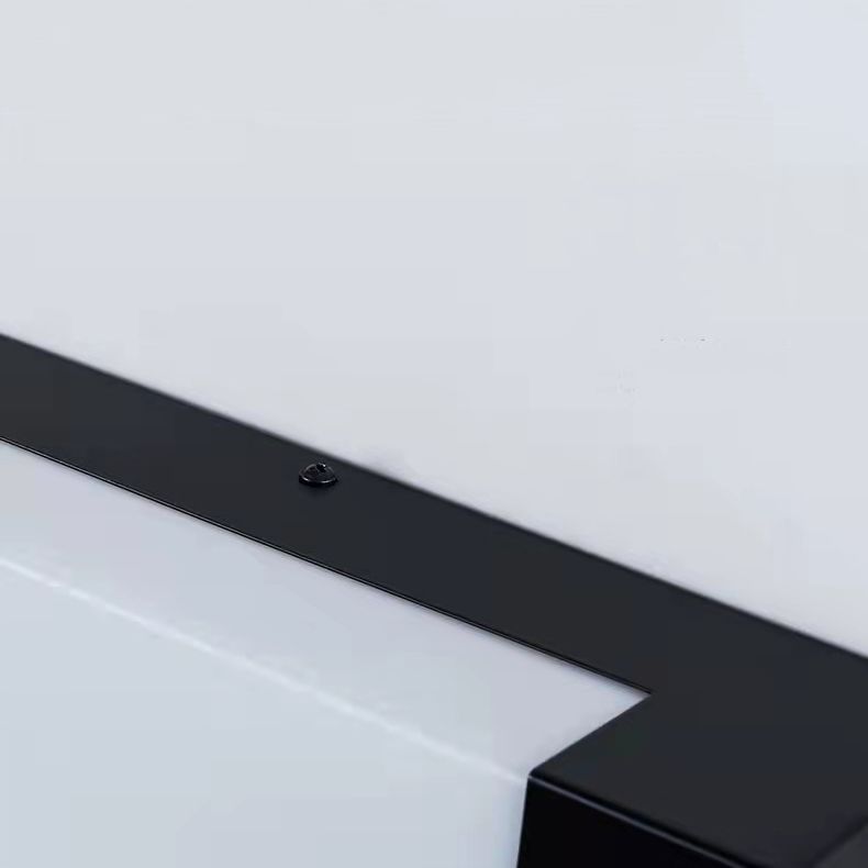 Ray Minimalistische lineare Außenwandleuchte aus Metall, Schwarz