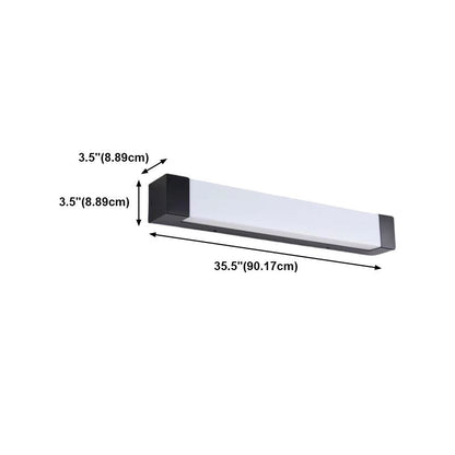 Ray Minimalistische lineare Außenwandleuchte aus Metall, Schwarz