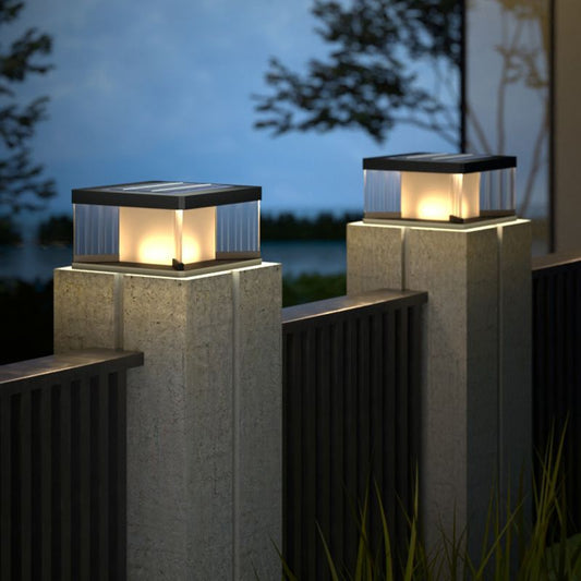 Ray Contemporary LED-Wandleuchte, rechteckig, aus Metall, Schwarz