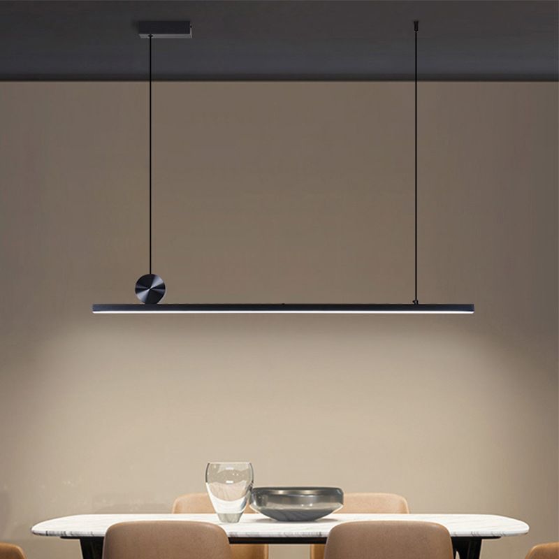 Moderne lineare asymmetrische Pendelleuchte Arisha