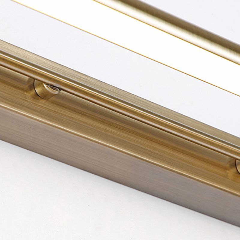 Arisha moderne lineare Metall-Waschtisch-Wandleuchte, Gold