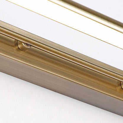 Arisha moderne lineare Metall-Waschtisch-Wandleuchte, Gold