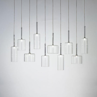 Valentina Minimalist Modern Glass LED Pendant Light, 3 Style