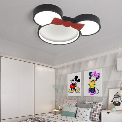 Aria Cartoon Mouse Flush Mount Ceiling Light, 2 Style