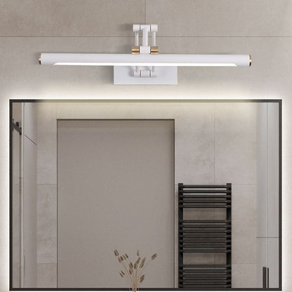 Arisha Modern Adjustable Mirror Front Vanity Metal LED Wall Lamp, Black/White
