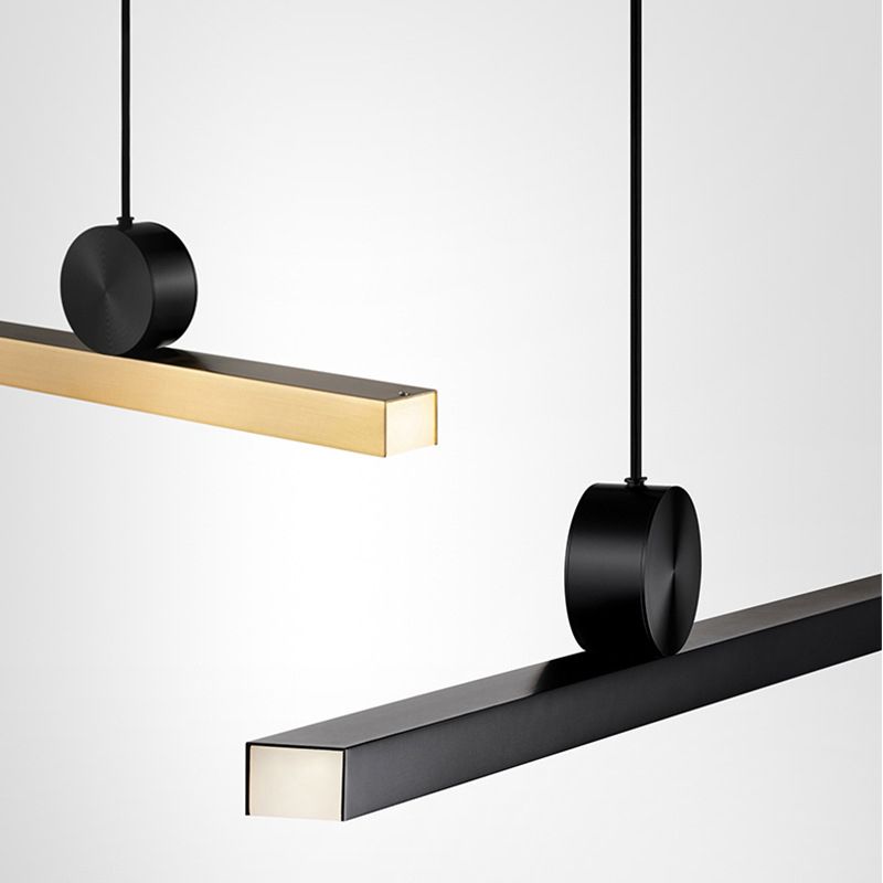 Moderne lineare asymmetrische Pendelleuchte Arisha