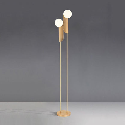 Lampadaire Salgado Minimalist Gold, Métal, Salon