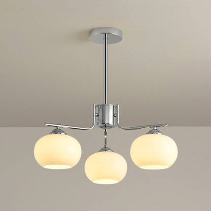 Pendelleuchte Valentina, halbrund, modern, Metall/Glas, Gold/Nickel, Esszimmer