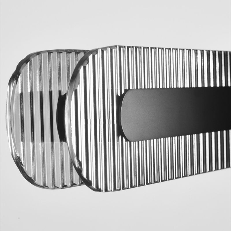 Arisha Minimalistische lineare Metall-/Pendelleuchte, Schwarz