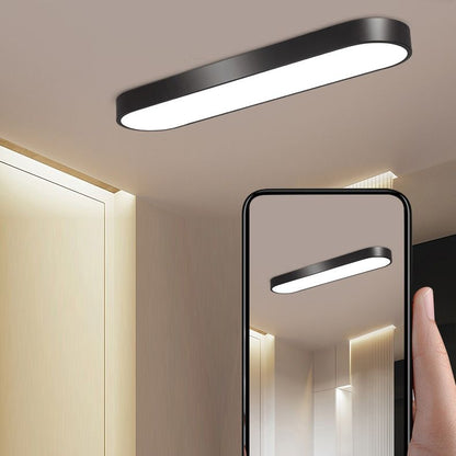 Arisha Oval Flush Mount LED Ceiling Light, Black/White/Grey/Gold