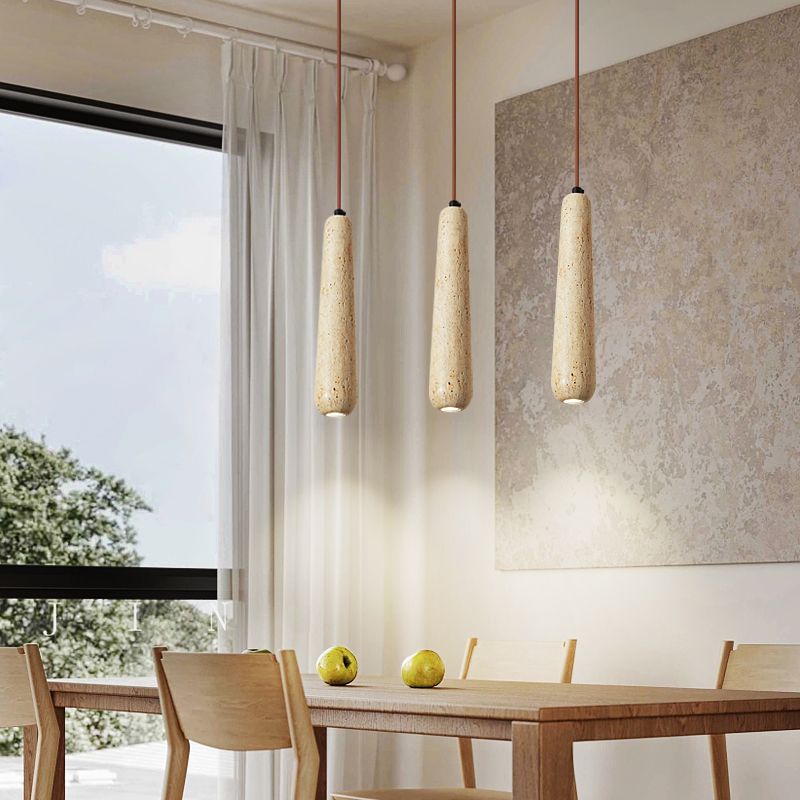 Suspension minimaliste en bois Muto, couleur bois naturel