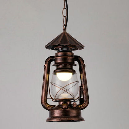 Silva Vintage Rustic Kerosene Pendant Light, 3 Color, 4 Style
