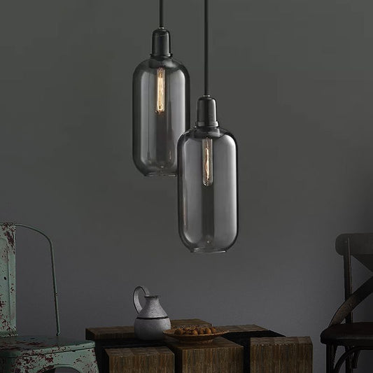 Valentina design cilinder hanglamp, marmer en glas