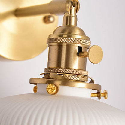 Arisha Vintage Column Ceramic Vanity Light, White, Bedroom