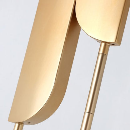 Lampadaire Salgado Minimalist Gold, Métal, Salon