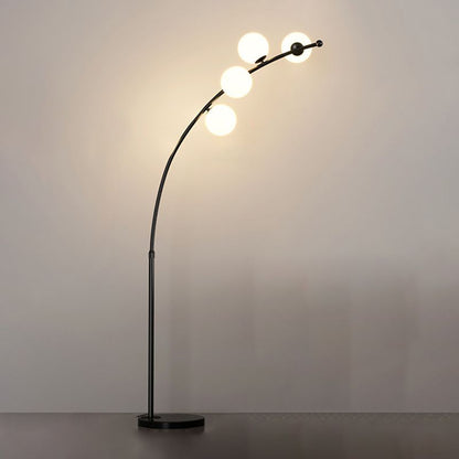Valentina Modern Arc Multi Head Bubble Stehlampe Schwarz/Gold