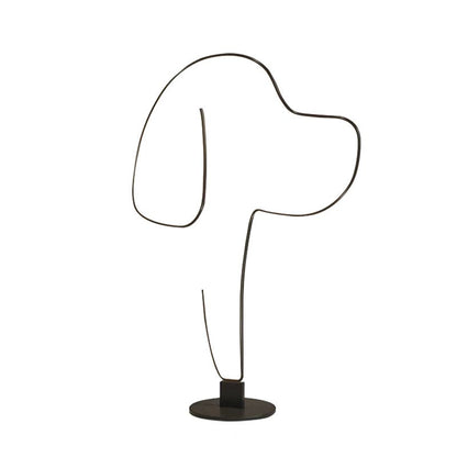 Moderne lineare Metall-Stehlampe „Edge Cat/Dog“.