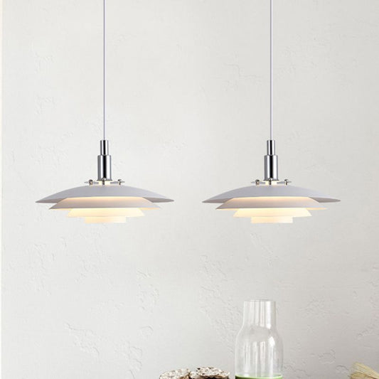 Nylo eigentijdse minimalistische frisbeevormige metalen hanglamp