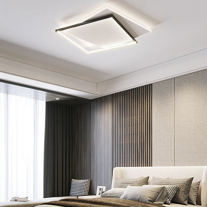 Arisha Modern Duo-Square Flush Mount Ceiling Light
