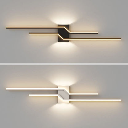 Arisha Minimalist Linear Metal Vanity Wall Light