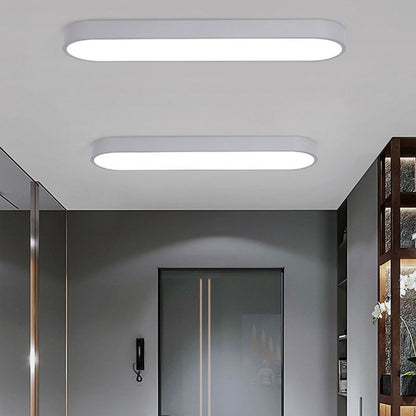 Arisha Oval Flush Mount LED Ceiling Light, Black/White/Grey/Gold