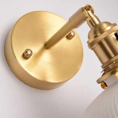 Arisha Vintage Column Ceramic Vanity Light, White, Bedroom