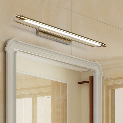 Arisha moderne lineare Metall-Waschtisch-Wandleuchte, Gold