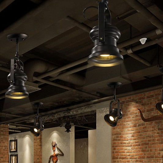 Alessio industriële stijl draaibare semi-inbouw plafondlamp