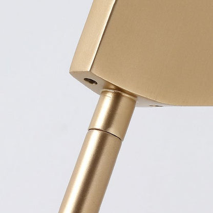Lampadaire Salgado Minimalist Gold, Métal, Salon