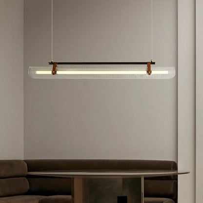 Arisha Pendant Light Linear Modern, /Metal, Black/Gold, Study