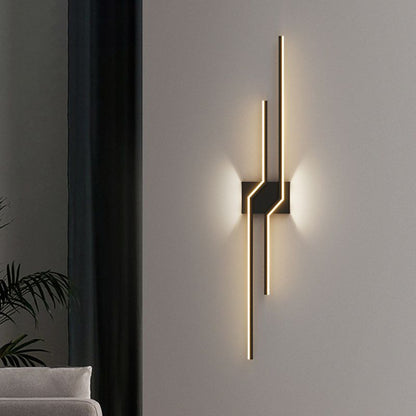 Arisha Minimalist Linear Metal Vanity Wall Light
