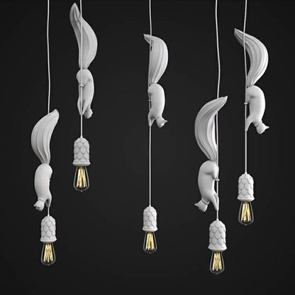 Aria Pendant Light Squirrel/Pinecone Modern, Resin, Restaurant