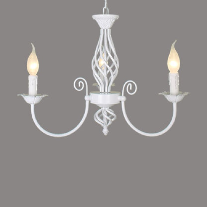 Silva Pendant Light Candle Retro, Metal/Glass, Black/White, Restaurant