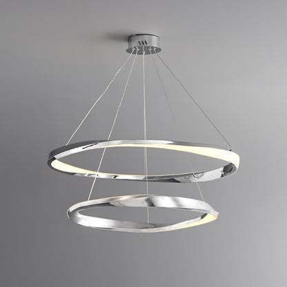 Arisha Minimalist Ring Spiral Shape  Pendant Light,Gold