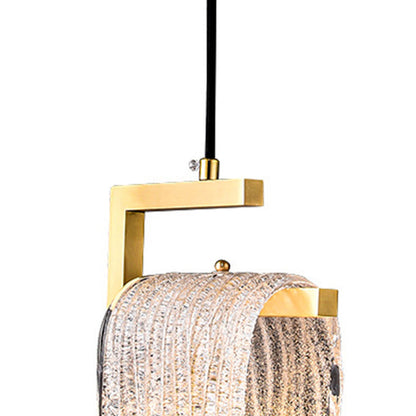 Kristy Modern Flowing Jelly Pendelleuchte, Gold, Kristall/Messing