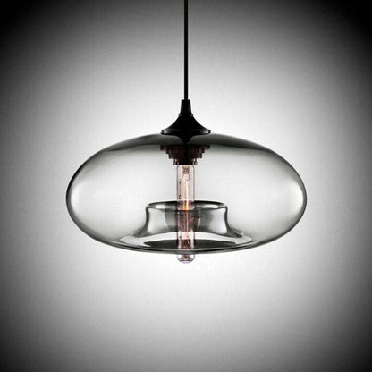 Valentina Modern Bread Shaped Glass Pendant Light, 6 Colour