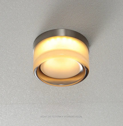 Applique murale Ray Modern Mini Drum en métal/extérieur, transparente