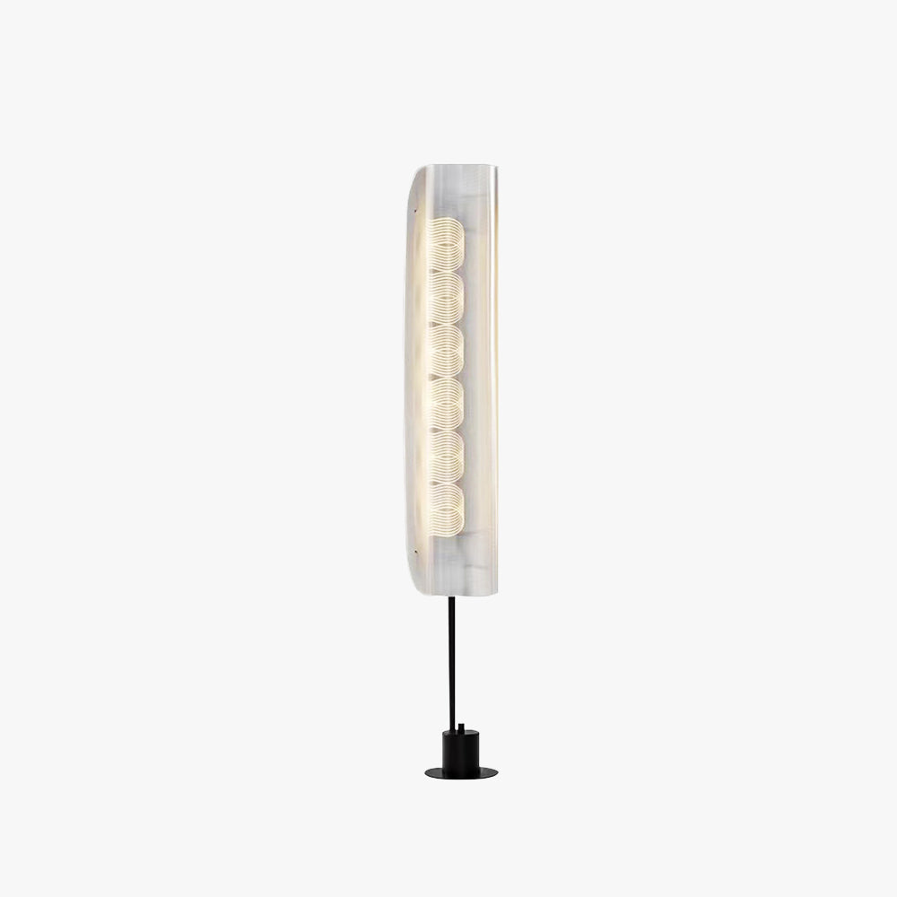 Lampadaire blanc minimaliste nordique Salgado, métal et métal