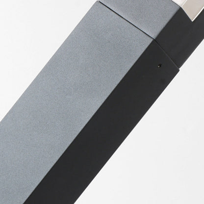 Moderne Solar-Wegeleuchte Ray aus Metall für den Außenbereich, Schwarz