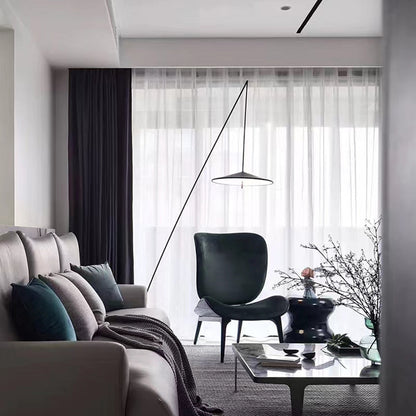 Salgado Frisbee Fishing Rod Floor Lamp, Living Room