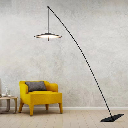 Salgado Frisbee Fishing Rod Floor Lamp, Living Room