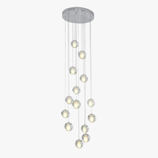 Valentina moderne multi-clean globe hanglamp, foyer