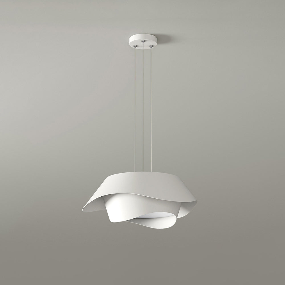 Arisha Art Déco Lampe à suspension en forme de fleur Blanc