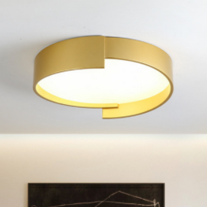 Plafonnier Arisha moderne rond encastré LED double couche