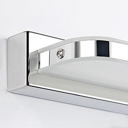 Arisha Wall Lamp Rectangular Modern, Mirror, Black/White/Chrome/Gold, Bathroom