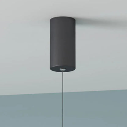 Suspension linéaire minimaliste Erix pour chevet, noire