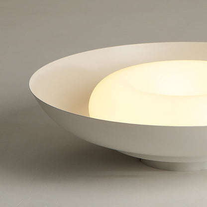 Arisha Nordic Bowl Flush Mount Ceiling Light, White