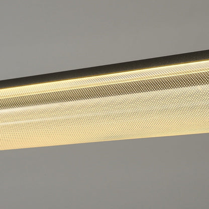 Arisha Modern LED Pendant Light Clear Metal Tea/Dining/Living Room